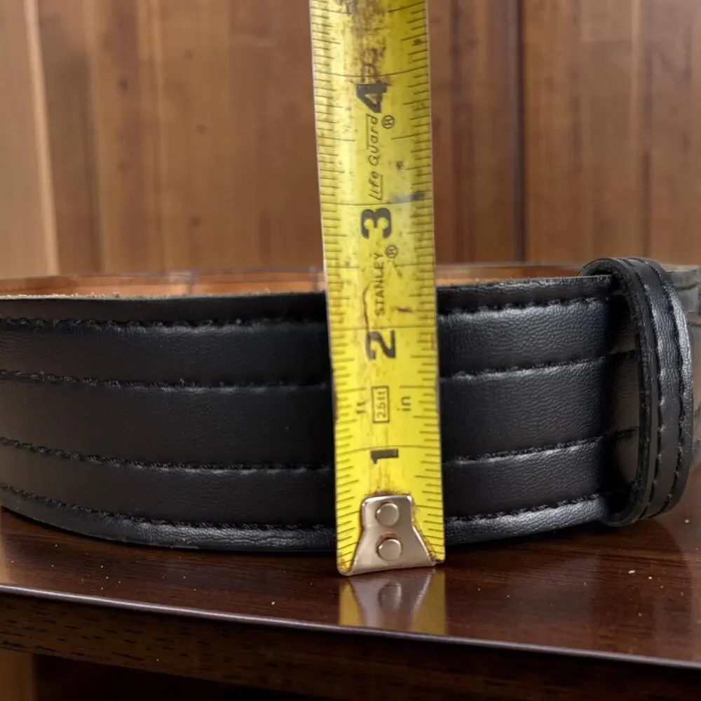 Safariland 146V Border Patrol Duty Belt Black Leather Brass Size 32 Gorpcore